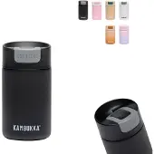 Kambukka Olympus Thermosbeker 300 ml - Koffiebeker To Go - makkelijk reinigen - lekvrije Koffiebeker - RVS - Zwart
