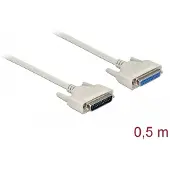 DeLOCK Serial Cable D-Sub 25 male to female 0.5 m