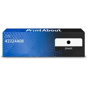 PrintAbout Toner 43324408 Zwart geschikt voor OKI