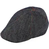 Fiebig Flatcap 60% Linnen 40% Katoen Antracite maat 57-M