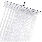 OEM RVS douchekop, hoogglanzend, 30x30 cm, inbouwmodel
