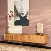 Starfurn zwevend tv meubel madison natural 200 cm