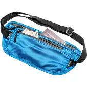 Cocoon - Secret Waist Wallet / Silk - Tasje voor waardevolle spullen 30 x 14 cm, blauw