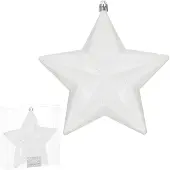 Springos Kersthanger | Kerstster | Wit | 15 cm