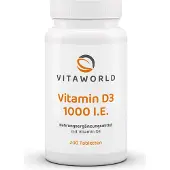 Vitaworld Vitamine D3 1000 IE 200 tabletten
