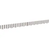 vidaXL vervangende markies volant Lichtgrijs en wit 481 x 20 cm
