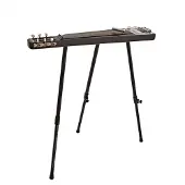 Gear4Music Lap Steel Guitar Slide and Stand by