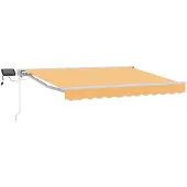 vidaXL Handbediende luifel met LED's Zand 5 x 3 m