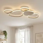 LumenXL Design plafondlamp Zinara met geïntegreerde LED, 3-staps dimbaar in zandbeige