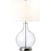 Elstead Lighting LED Tafellamp Orb | 1X E27 Max 60W | Polished Nickel with White Shade