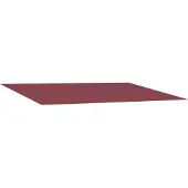 vidaXL Vervangingsdoek voor zonnescherm Bordeauxrood 300 x 250 cm