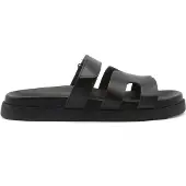 Steve madden sandaaltjes van leer met klittenbandsluiting model 'Missile'