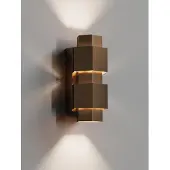 HiPP Wandlamp Simar Vijfhoek PVD Koper 3000K Dimbaar IP44
