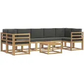 vidaXL Buiten bank set 6 st