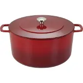 ComBekk geëmailleerde gietijzeren braadpan Ø32 cm Cherry-silver knob