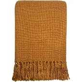 Malagoon Inca yellow solid throw