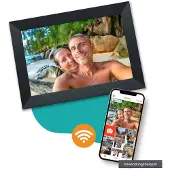 Pora&co 10 inch Digitale Fotolijst Zwart met Wifi & Frameo App