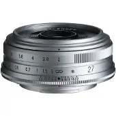 Voigtländer Ultron 27mm f/2.0 Fujifilm X-mount objectief Zilver