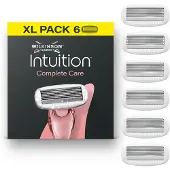Wilkinson Intuition Wilkinson Sword Intuition Complete Care Navulmesjes voor vrouwen, Hydro-Boost-serum, 6 navulmesjes