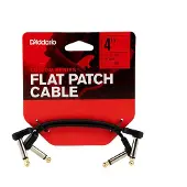 D'addario And Co PW-FPRR-204 FLAT PATCH CABLE RIGHT ANGLED 10CM DOUBLE