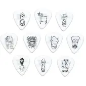 D'addario And Co JOE SATRIANI GUITAR PICKS WHITE 10 PACK HEAVY