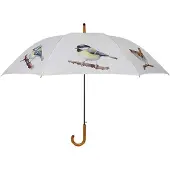 Esschert Design Paraplu Vogels Wit wit Polyester Paraplu