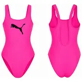 Puma classic swimsuit damesbadpak, glowing pink, maat S
