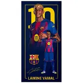 FC Barcelona Lamine Yamal Strandlaken - 70x140 cm - Blauw