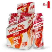 High5 Energy Gel Caffeine Raspberry 20x40g | ONE SIZE | Unisex