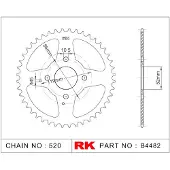 Rk 4482 520 Achtertandwiel