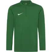 Nike Dri-FIT Park 26 Trainingstrui 1/4-Zip Kids Donkergroen Wit