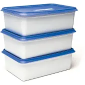 Day To Day - Alaska Diepvriesdozen - 3x 2000ml - Diepvries Vershoudbakjes - Stapelbare Bewaarbakjes - BPA-vrije Bewaardozen - Vaatwasbestendig & Microgolfoven veilige Vershouddozen - Gemaakt in België