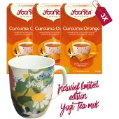 Yogi tea Curcuma Orange Bio - 3 pakjes - inclusief limited edition mok