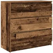 vidaXL Dressoir 80x35x76 cm spaanplaat oud hout
