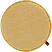 Unique living | Chairpad rib 38cm Ø mellow yellow | Kussen woonkamer of slaapkamer