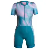Zone3 Activate+ Woman Neoprene Short Sleeve Wetsuit Blauw S Vrouw