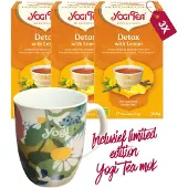 Yogi tea Detox Lemon Bio - 3 pakjes - inclusief limited edition mok
