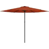 vidaXL Tuinparasol 300 x 300 cm Polyester Rechthoekig Terracotta