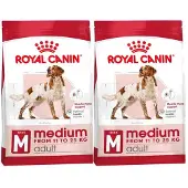 Royal Canin 2x Hondenvoer Droog Medium Adult 4 kg