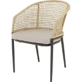 Lesli Living Kioto - Stoel - Aluminium frame Ø4mm - Beige