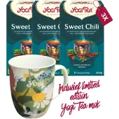 Yogi tea Sweet Chili Bio - 3 pakjes - inclusief limited edition mok