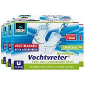 Bison 4x Vochtvreter Ambiance Magneet Neutraal 2 x 450 gr