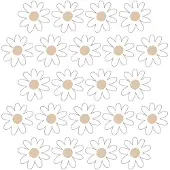 Pastelowe Love Muurstickers - Daisies VI - white Daisies VI
