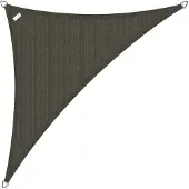 Buitenkado Schaduwdoek driehoek 4x5x6.8 - Taupe zwart