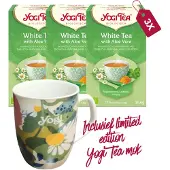 Yogi tea White Tea Aloe Vera Bio - 3 pakjes - inclusief limited edition mok