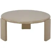Vente-unique Salontafel in MDF - Glanzend beige - ZYRENIA