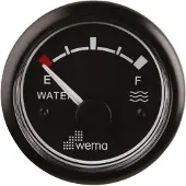 Wema Blackline Eu Standard Water Level Indicator Zwart 52 mm