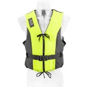 Besto Dinghy Zipper zwemvest geel/zwart