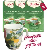 Yogi tea Natural Balance Bio - 3 pakjes - inclusief limited edition mok