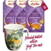Yogi tea For the Senses Good Night - 3 pakjes - inclusief limited edition mok